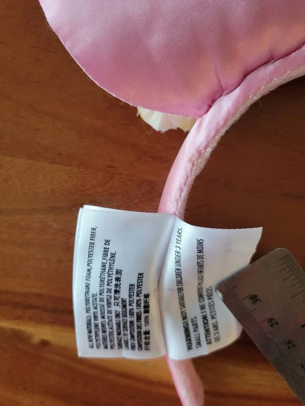 Disney Parks Pink 3D Floral Minnie Mouse Headband Authentic Original Kids/Adults
